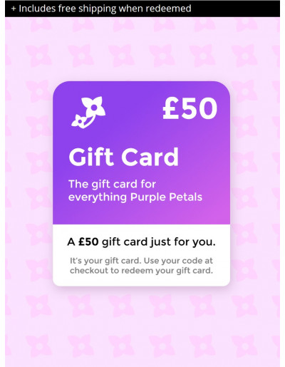 Purple Petals Digital Gift Card (£50)